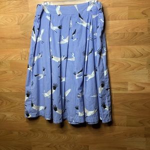 Who What Wear Size 12 NWOT Crane Pleated Skirt